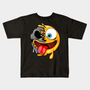 Tongue Zombie Emoji Kids T-Shirt